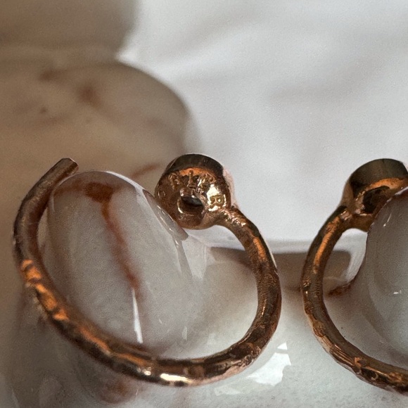 Pandora Rose Earring Posts & Textured Claw Earrings - Picture 5 of 7